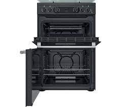 Image 1 of HOTPOINT CANNON 60CM DOUBLE OVEN GAS COOKER-ANTHRACITE-SUPER