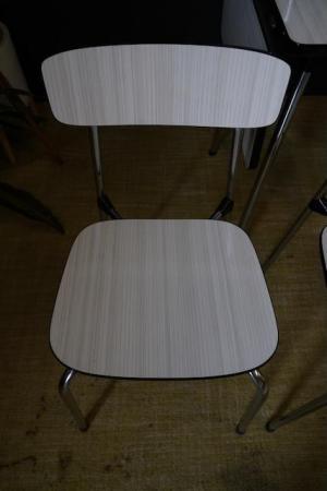 Image 5 of Mid C. Belgium TAVO Dining Set Chairs / Stool 1950s Formica
