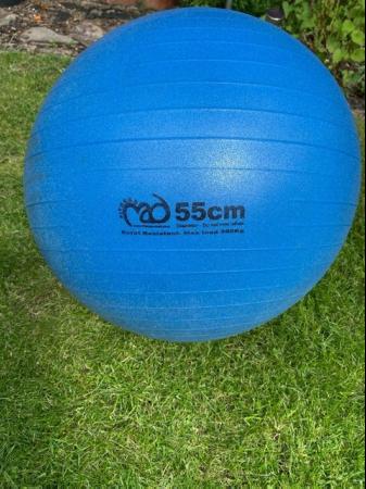 Image 1 of Exercise Swiss ball, 55cms blue