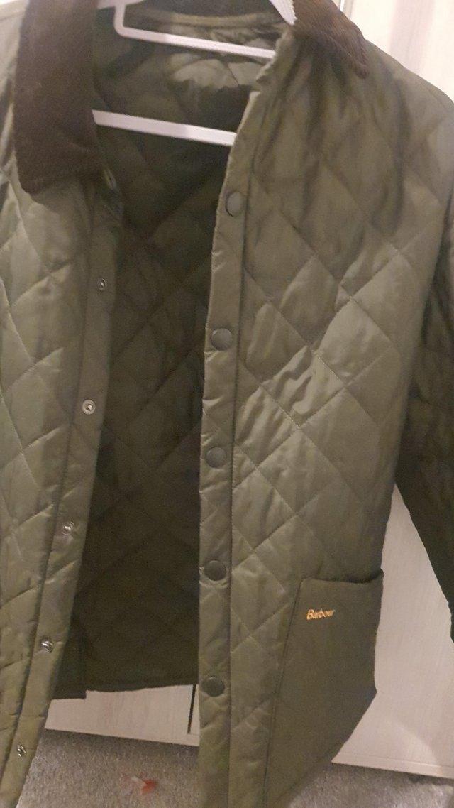 Preview of the first image of Barbour quilted jacketsize s like new worn couple times.