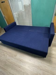 Image 2 of 3-seat sofa-bed, Skiftebo blue