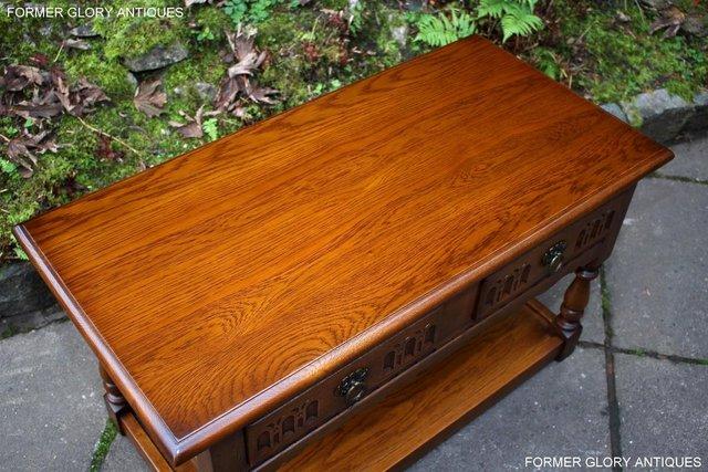 Image 80 of OLD CHARM LIGHT OAK TWO DRAWER COFFEE TABLE TV MEDIA STAND