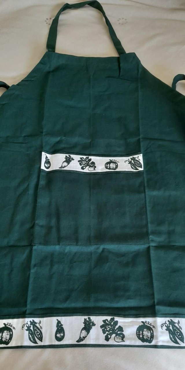 Preview of the first image of Dark Green Apron for garden or kitchen.