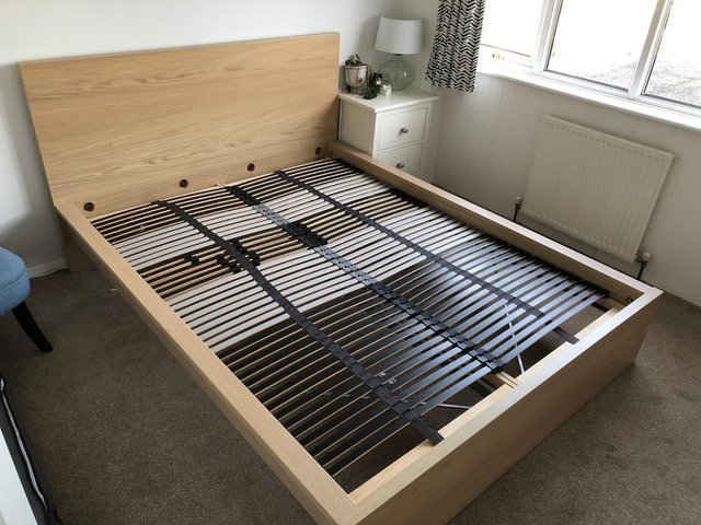 Preview of the first image of Ikea Malm bed frame - king size.