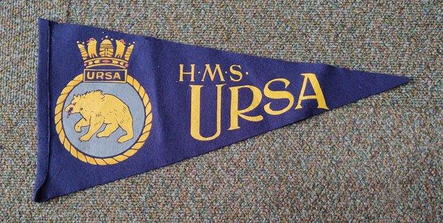 Image 1 of A HMS Ursa U Class Destroyer Flag or Banner.