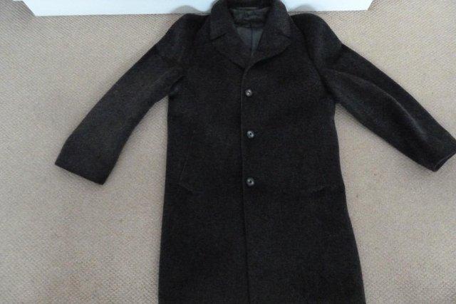 Image 3 of Men's Crombrie Style Black/Grey Coat