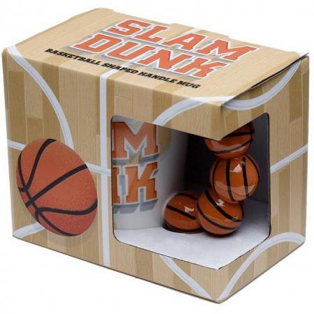 Image 2 of Fun Basket Ball Shaped Handle Ceramic Mug. Free Postage