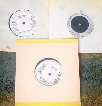 Image 1 of SINGLES by Wings, Beatles also 4 by John Lennon and YOKO