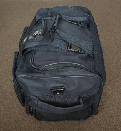 Image 4 of Lanza Navy Blue Wheeled Holdall With Retractable Handle