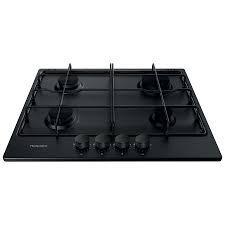 Image 1 of HOTPOINT 60CM BLACK GAS HOB-4 BURNERS-FLAME SAFETY DEVICE-