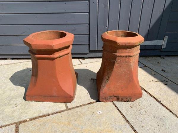 Image 3 of 2 Chimney Pots for the Garden