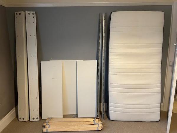 Image 2 of Ilea Malm single bed and mattress