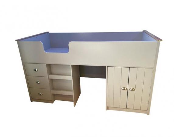Image 1 of Mid Sleeper cabin bed with cupboard and drawers