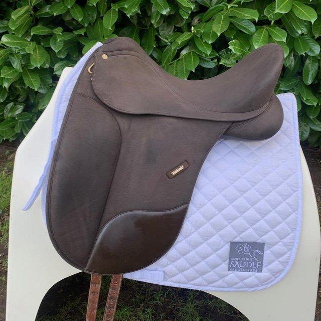Preview of the first image of Wintec 17 inch Isabell Werth Dressage saddle.