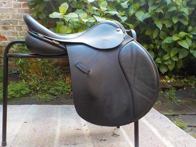 Preview of the first image of GP saddle 17.5”, Ideal, MW, black, £600.