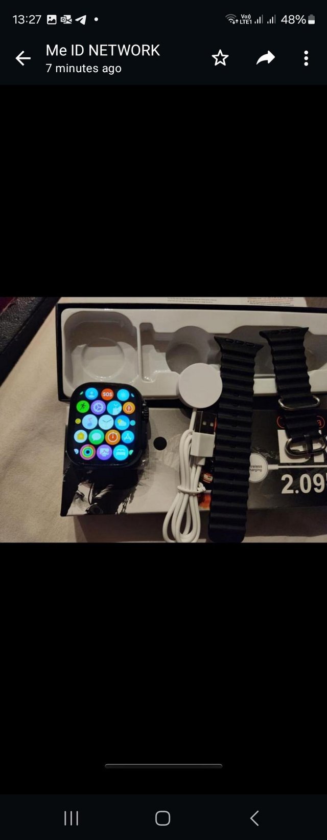 Preview of the first image of Smartwatch T900 ultra brand new in the box.