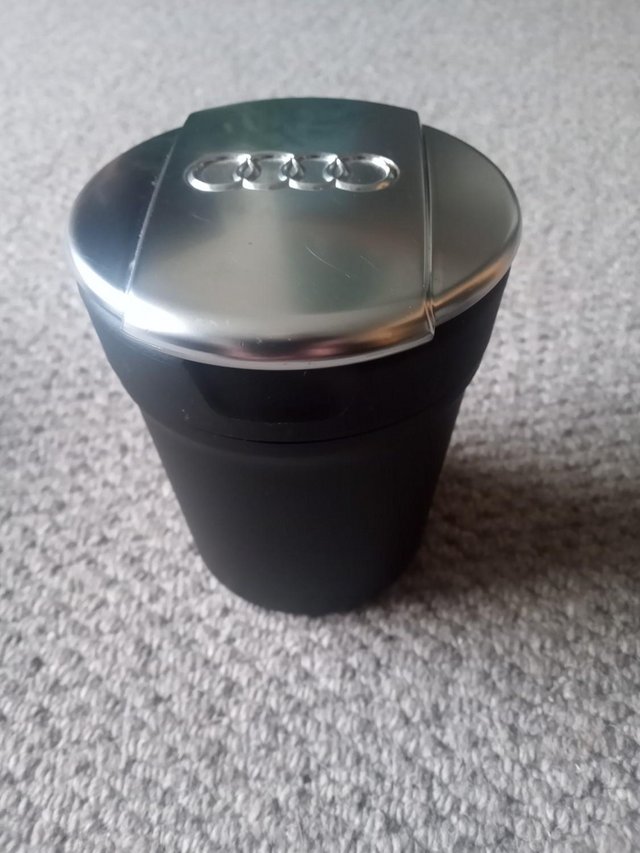 Preview of the first image of AUDI CHROME LID ASHTRAY CUP.