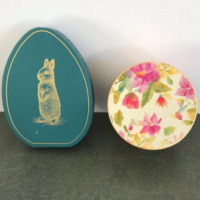 Preview of the first image of Rococo Chocolates Easter rabbit & floral gift boxes..