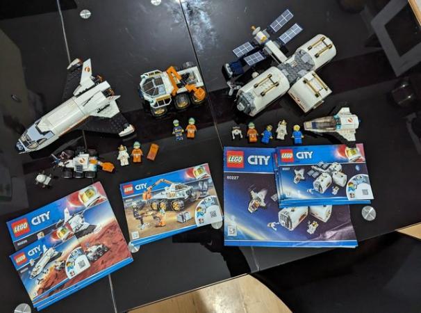 Image 1 of Lego city Space bundle. Rover, Space ship, Base