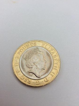 Image 1 of Rare £2:00 coin. The First World War