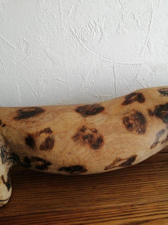 Image 4 of Carved Wooden Leopard.  95cm(37.1/2") in length.