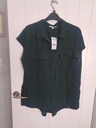 Image 1 of Womens bottle green Next blouse