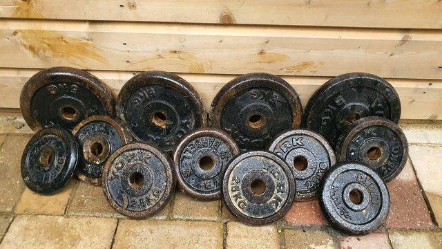 Image 1 of 38.50kg Cast Iron Weight Plates