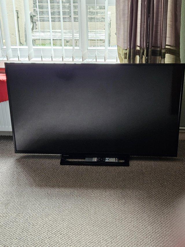 Preview of the first image of Toshiba 50 inch 4k smart TV.