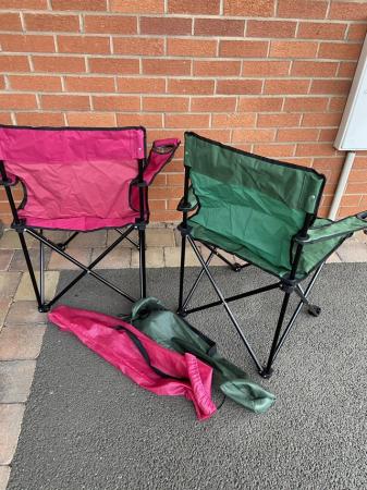 Image 1 of Camping festival picnic folding chairs - Collection ONLY DY6