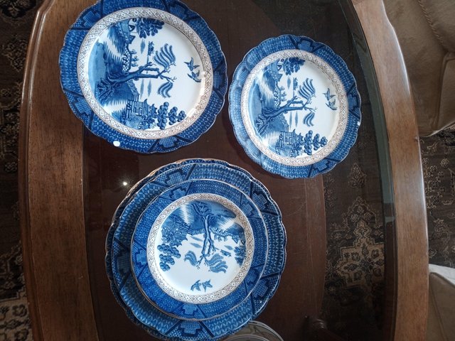 Preview of the first image of 1928/9 Booth Real Old Willow plates Vintage.