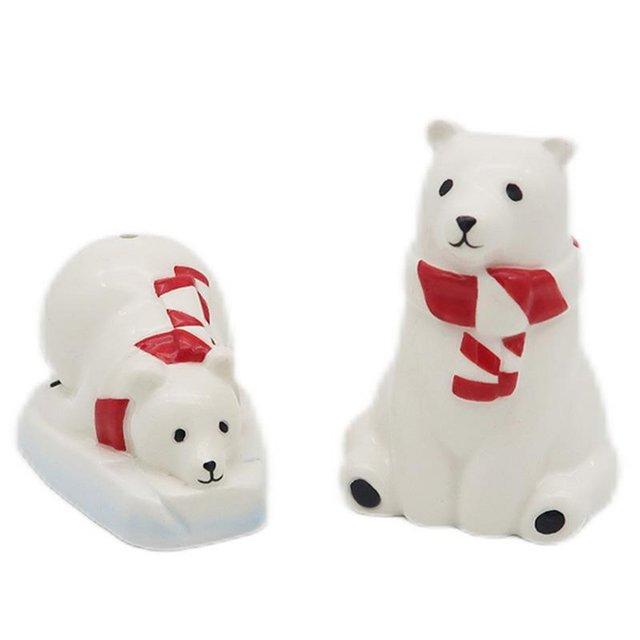 Preview of the first image of Novelty Ceramic Salt and Pepper - Polar Bear.  Free uk post.