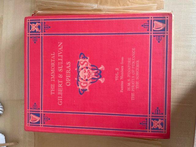 Preview of the first image of Gilbert & Sullivan opera books -vintage.