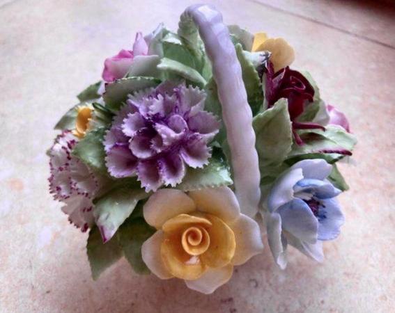 Image 1 of Royal Doulton china flower basket