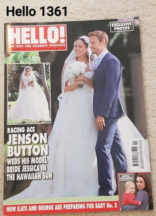 Preview of the first image of Hello Magazine 1361 - Jenson Button Weds Jessica in Hawaii.