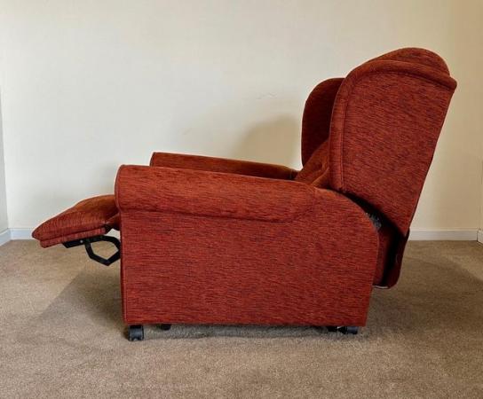 Image 10 of LUXURY ELECTRIC RISER RECLINER TERRACOTTA CHAIR CAN DELIVER