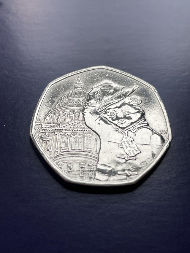 Preview of the first image of Paddington bear at St Paul’s cathedral 50pence coin.