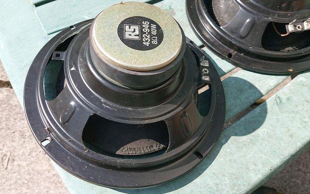 Image 2 of Pair RS Speaker Drive Units 8" Requiring Refurb