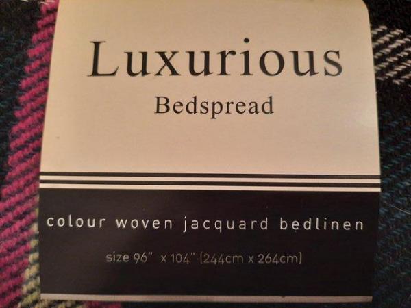 Image 2 of Brand New Luxurious Shimla colour woven jacquard Bedspread