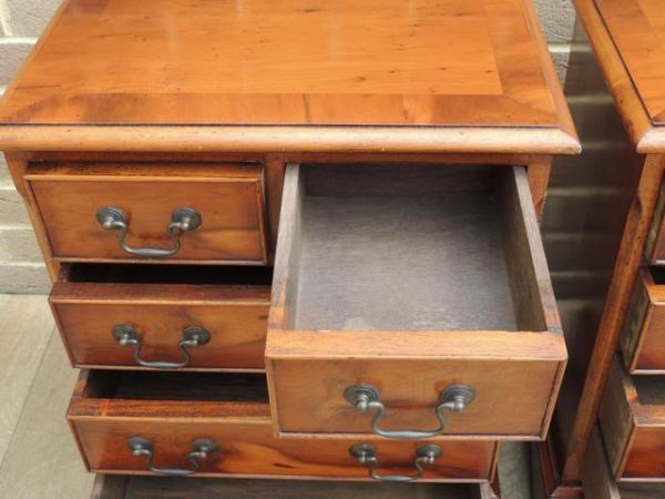 Image 10 of Pair of Burr Bedside Tables (UK Delivery)