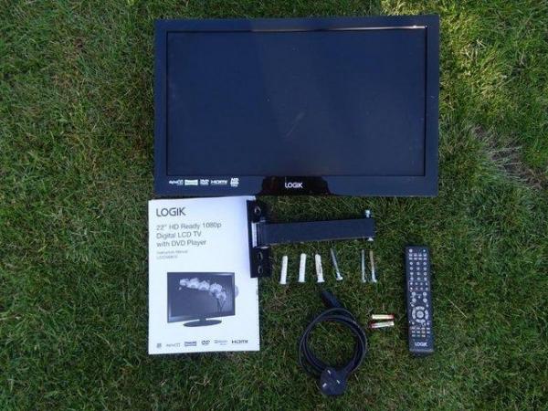 Image 1 of LOGIK LCD 22" HD READY 1080 P TV with wall bracket