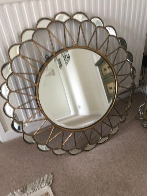 Preview of the first image of Large wall mirror unusual style.