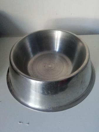 Image 3 of 3 LARGE stainless steel dog food / water bowls