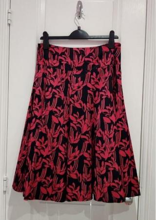 Image 10 of New Women's Monsoon Collection Ramona Red Skirt UK 10 12