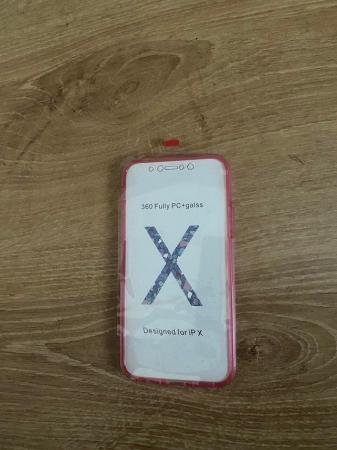 Image 1 of New iPhone X protection case in pink.
