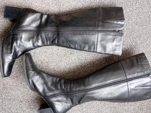 Image 2 of size 7 Leather knee length boots
