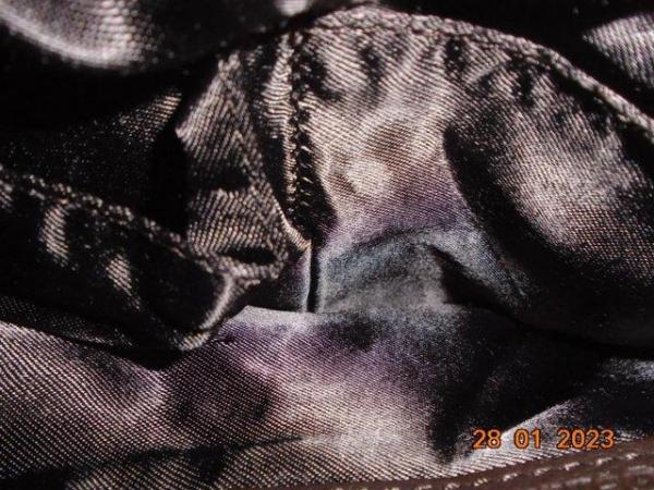 Image 2 of Ashwood Zipped Dark Brown Leather Cross-Body Handbag
