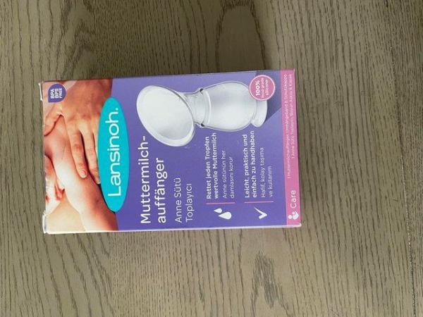 Image 3 of Lansinoh silicone breast pump/breast milk collector