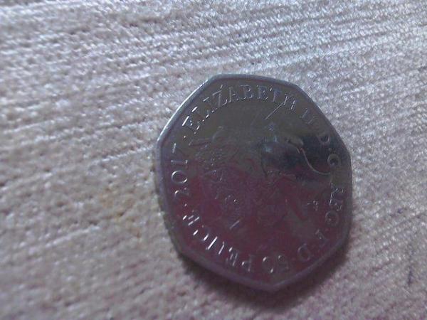 Image 2 of Tom kitten 50p piece,2017, in mint condition,!!??,