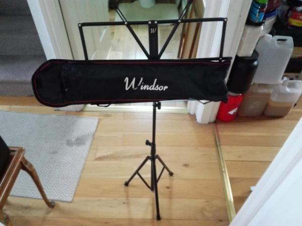 Image 3 of Windsor folding music stand in carrying pouch