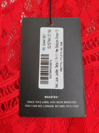Image 2 of Red Lace  Bodycom Dress Size 10